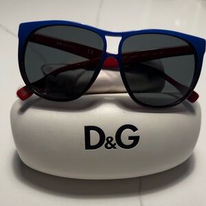 D&G Bold Blue and Red Sunglasses